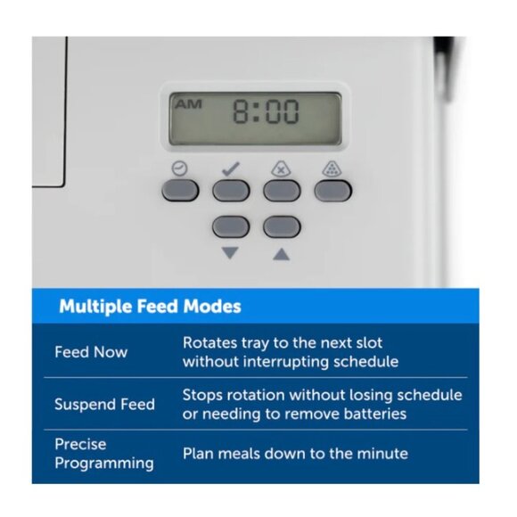PetSafe Tan and White 5 Meal Pet Feeder *EUC* MSRP: $57+tax - Picture 7 of 14